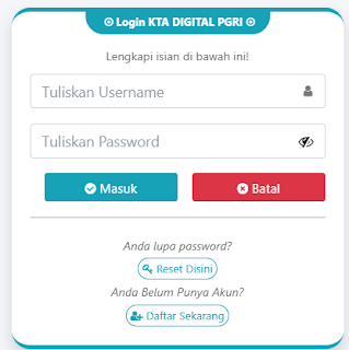 Register PGRI Kutaselatan - Persatuan Guru Republik Indonesia Cabang Kutaselatan